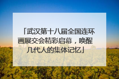 武汉第十八届全国连环画展交会精彩启幕，唤醒几代人的集体记忆