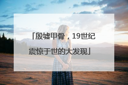殷墟甲骨，19世纪震惊于世的大发现