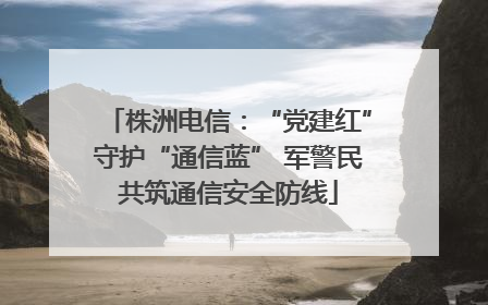 株洲电信：“党建红”守护“通信蓝” 军警民共筑通信安全防线