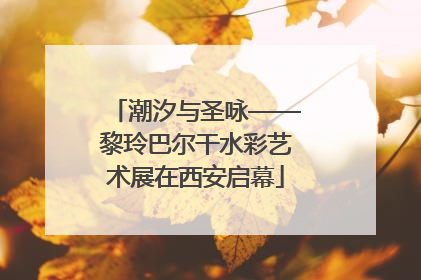 潮汐与圣咏——黎玲巴尔干水彩艺术展在西安启幕