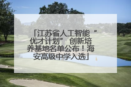 江苏省人工智能“优才计划” 创新培养基地名单公布！海安高级中学入选