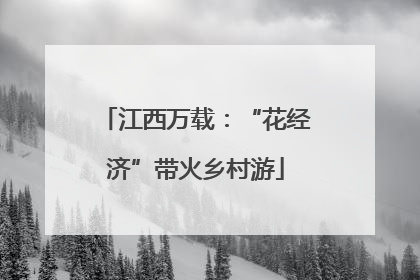 江西万载：“花经济”带火乡村游
