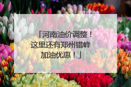 河南油价调整！这里还有郑州错峰加油优惠！