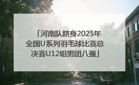 河南队跻身2025年全国U系列羽毛球比赛总决赛U12组男团八强