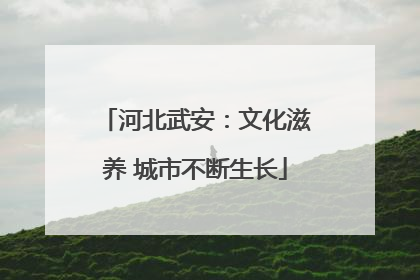 河北武安：文化滋养 城市不断生长