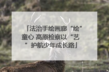法治手绘画廊“绘”童心 高原检察以“艺”护航少年成长路