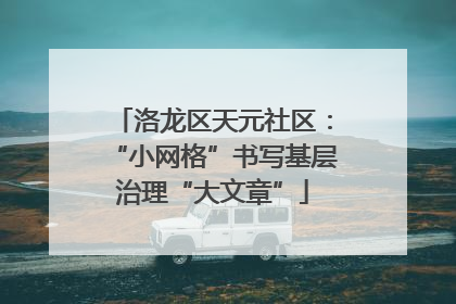 洛龙区天元社区：“小网格”书写基层治理“大文章”
