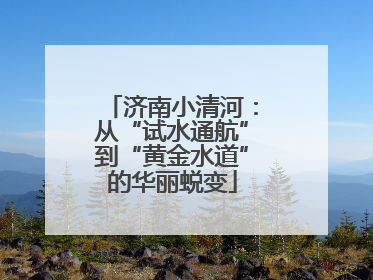 济南小清河：从“试水通航”到“黄金水道”的华丽蜕变