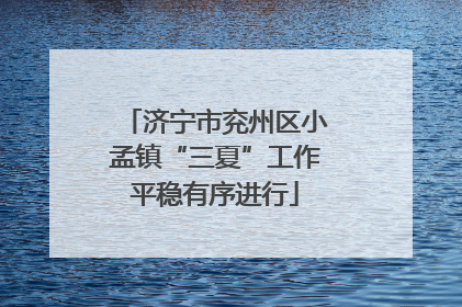 济宁市兖州区小孟镇“三夏”工作平稳有序进行