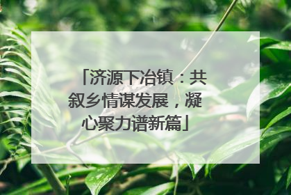 济源下冶镇：共叙乡情谋发展，凝心聚力谱新篇