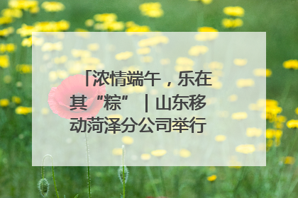 浓情端午，乐在其“粽”｜山东移动菏泽分公司举行端午节主题活动