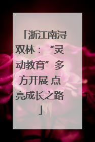 浙江南浔双林：“灵动教育”多方开展 点亮成长之路