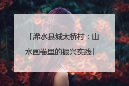 浠水县城太桥村：山水画卷里的振兴实践