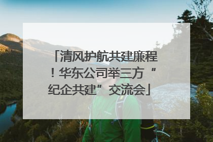 清风护航共建廉程！华东公司举三方“纪企共建”交流会