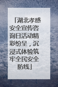 湖北孝感安全宣传咨询日活动精彩纷呈，沉浸式体验筑牢全民安全防线