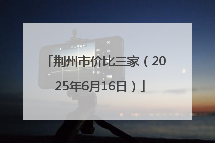 荆州市价比三家（2025年6月16日）