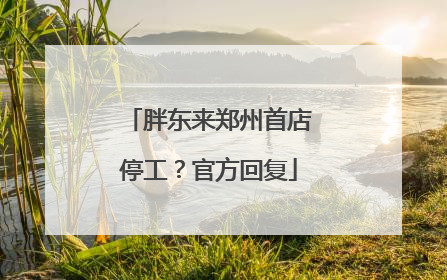 胖东来郑州首店停工？官方回复