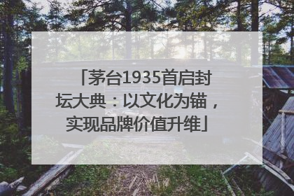 茅台1935首启封坛大典：以文化为锚，实现品牌价值升维