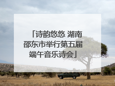 诗韵悠悠 湖南邵东市举行第五届端午音乐诗会
