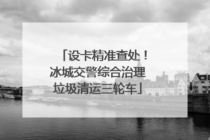 设卡精准查处！冰城交警综合治理垃圾清运三轮车