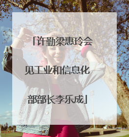 许勤梁惠玲会见工业和信息化部部长李乐成