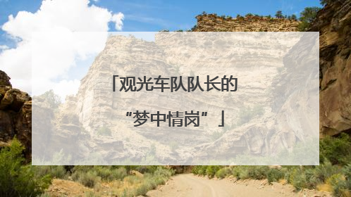 观光车队队长的“梦中情岗”