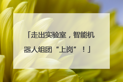 走出实验室，智能机器人组团“上岗”！