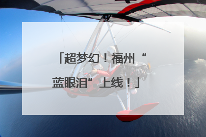 超梦幻！福州“蓝眼泪”上线！