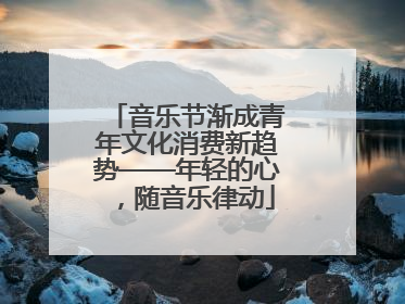 音乐节渐成青年文化消费新趋势——年轻的心，随音乐律动
