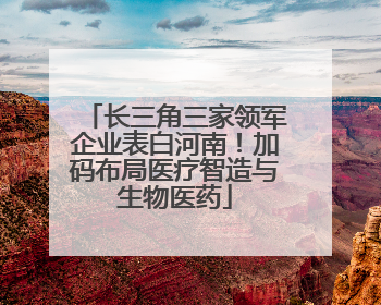 长三角三家领军企业表白河南！加码布局医疗智造与生物医药