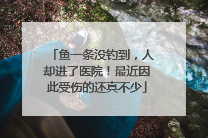 鱼一条没钓到，人却进了医院！最近因此受伤的还真不少