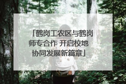 鹤岗工农区与鹤岗师专合作 开启校地协同发展新篇章
