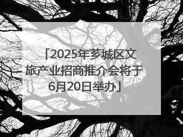 2025年芗城区文旅产业招商推介会将于6月20日举办