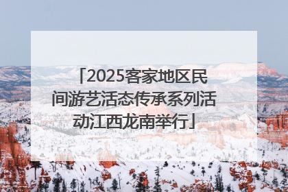 2025客家地区民间游艺活态传承系列活动江西龙南举行