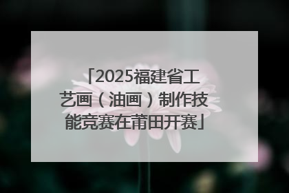 2025福建省工艺画（油画）制作技能竞赛在莆田开赛