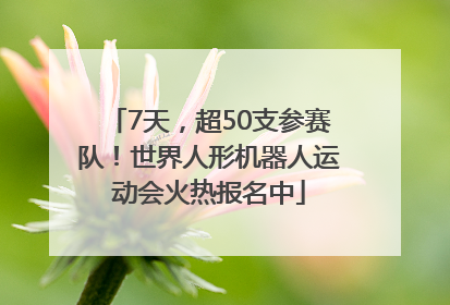 7天，超50支参赛队！世界人形机器人运动会火热报名中