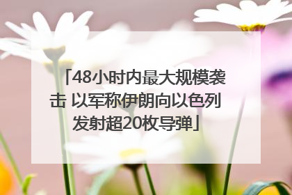 48小时内最大规模袭击 以军称伊朗向以色列发射超20枚导弹