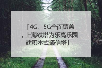 4G、5G全面覆盖，上海铁塔为乐高乐园建积木式通信塔