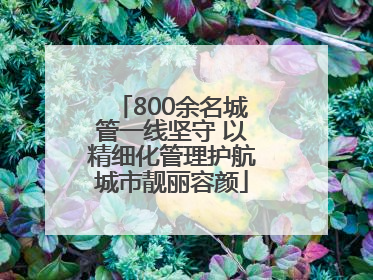 800余名城管一线坚守 以精细化管理护航城市靓丽容颜